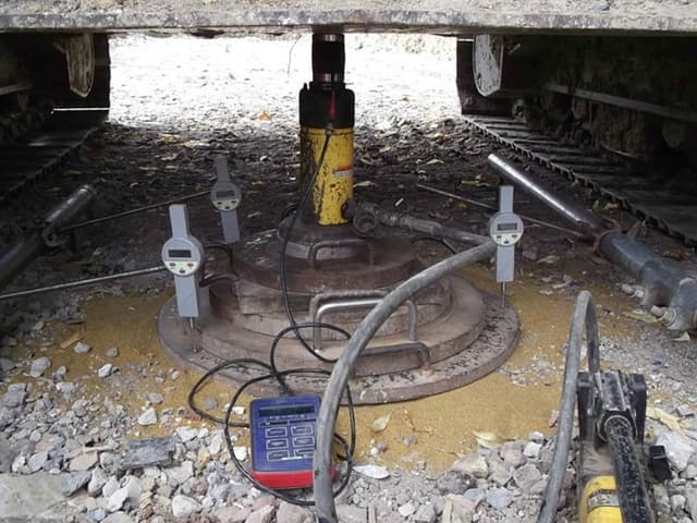 Diagnosis and determination of the load-carrying capacity of lifting equipment, static and dynamic inspection