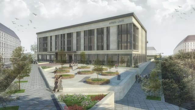 European Lyceum for 1,536 students designed on Suleyman Vazirov Street, White City, Baku