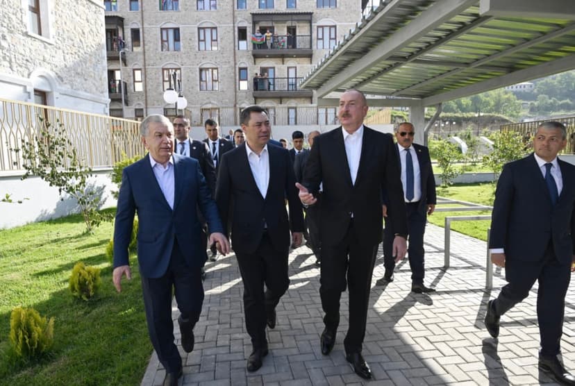 Presidents of Azerbaijan, Uzbekistan, and Kyrgyzstan Visit the First Residential Complex Built by “ArchiCO Engineering Company” in Shusha
