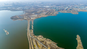 Historical restoration of Boyuk Shor Lake