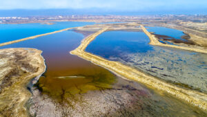 Historical restoration of Boyuk Shor Lake