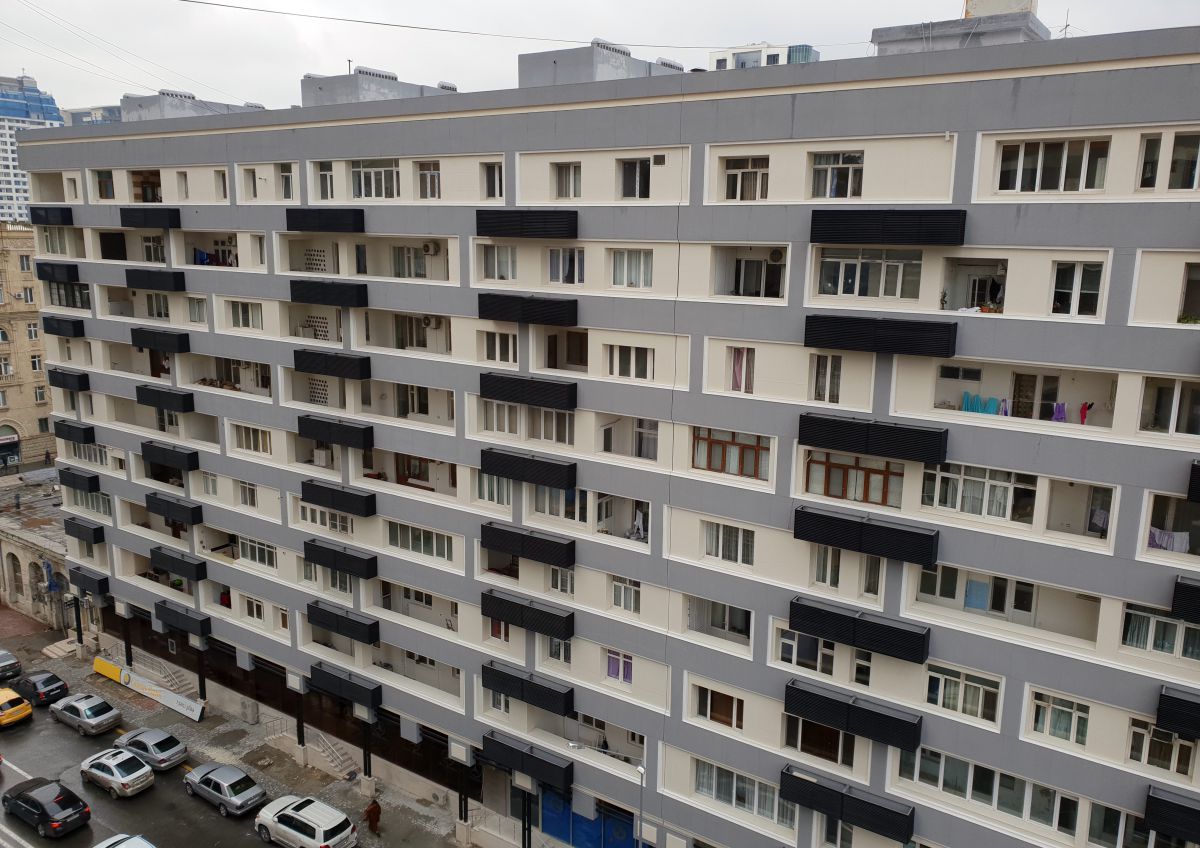 Reconstruction of residential buildings facade, Nasimi district, Baku