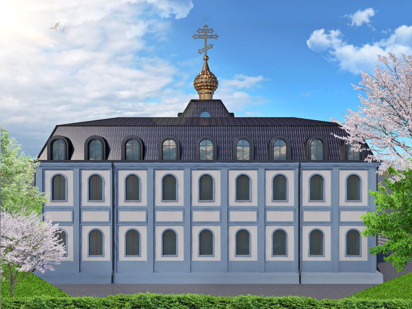Administrative building of Saint Mary church (Baku city)