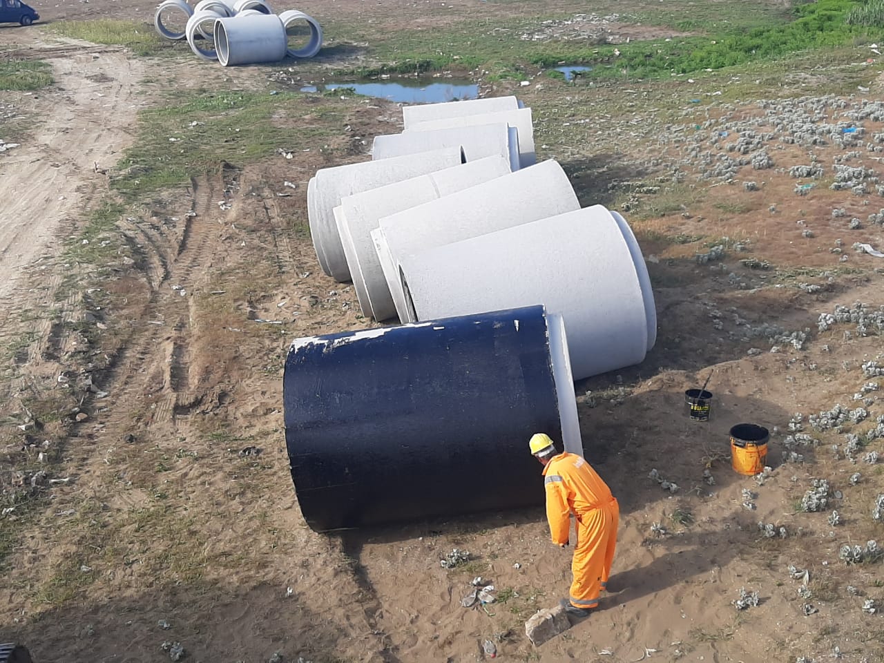 Ajidara Waste Water Collector Construction