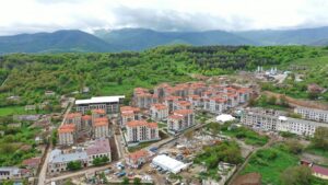 Construction of residential buildings in Shusha city