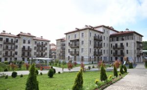 Construction of residential buildings in Shusha city