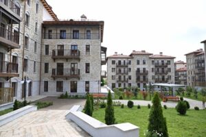 Construction of residential buildings in Shusha city