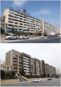 Reconstruction of the existing 7-8-storey residential buildings on Nariman Narimanov Avenue 57/24.55, Baku city