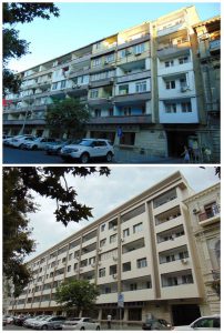 Facade reconstruction of residential building №84 located on Nizami Street, Sabail district, Baku city