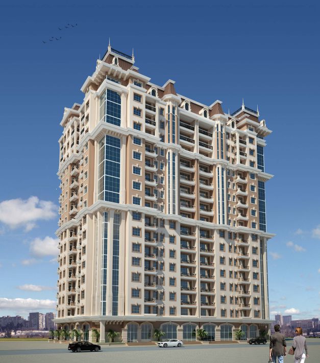 16-storey residential building with basement and attic in the 16th microdistrict, Heydar Aliyev Avenue, Sumgayit city