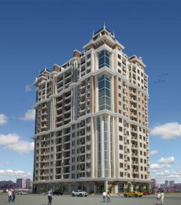16-storey residential building with basement and attic in the 16th microdistrict, Heydar Aliyev Avenue, Sumgayit city