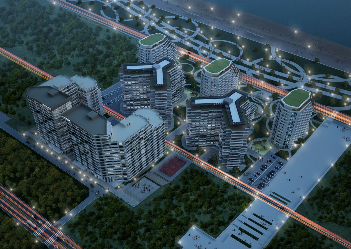 Residential complex in Boulevard, Sumgayit city