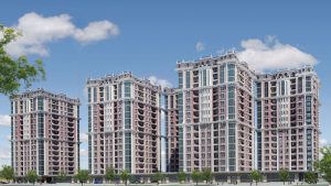 High-rise residential complexes designed in the 16th microdistrict in Sumgayit city