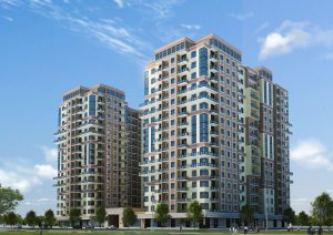 Designed multi-storey residential buildings on Javanshir street, Khatai district, Baku city