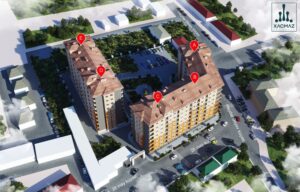 Residential complex designed at 1C, Heydar Aliyev street, Khachmaz city