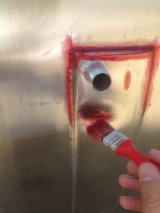 Welds testing using NDT methods – Color liquid penetrant inspection